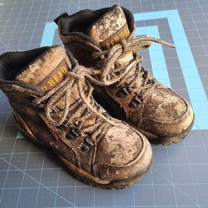 RedHead Kids Brown Camouflage Boots Sz 13 Hiking Hunting Camping Farming Rugged
